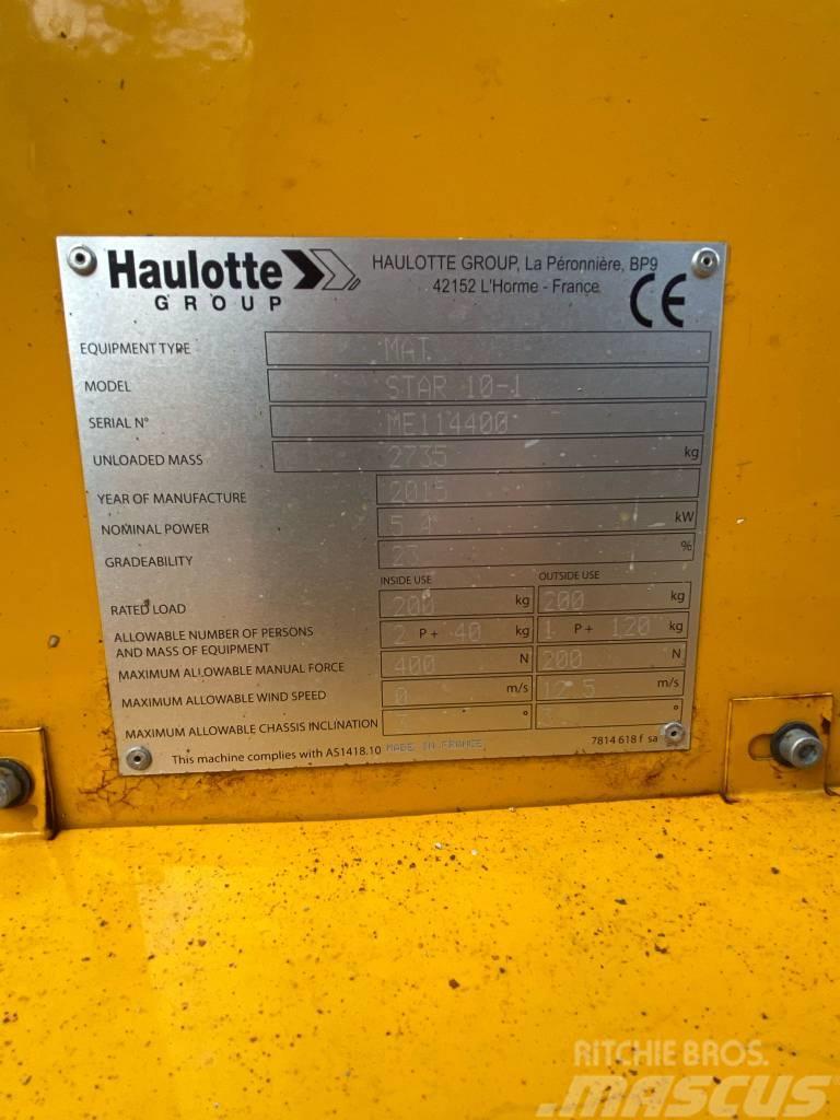 Haulotte Star 10 Telescopic boom lifts