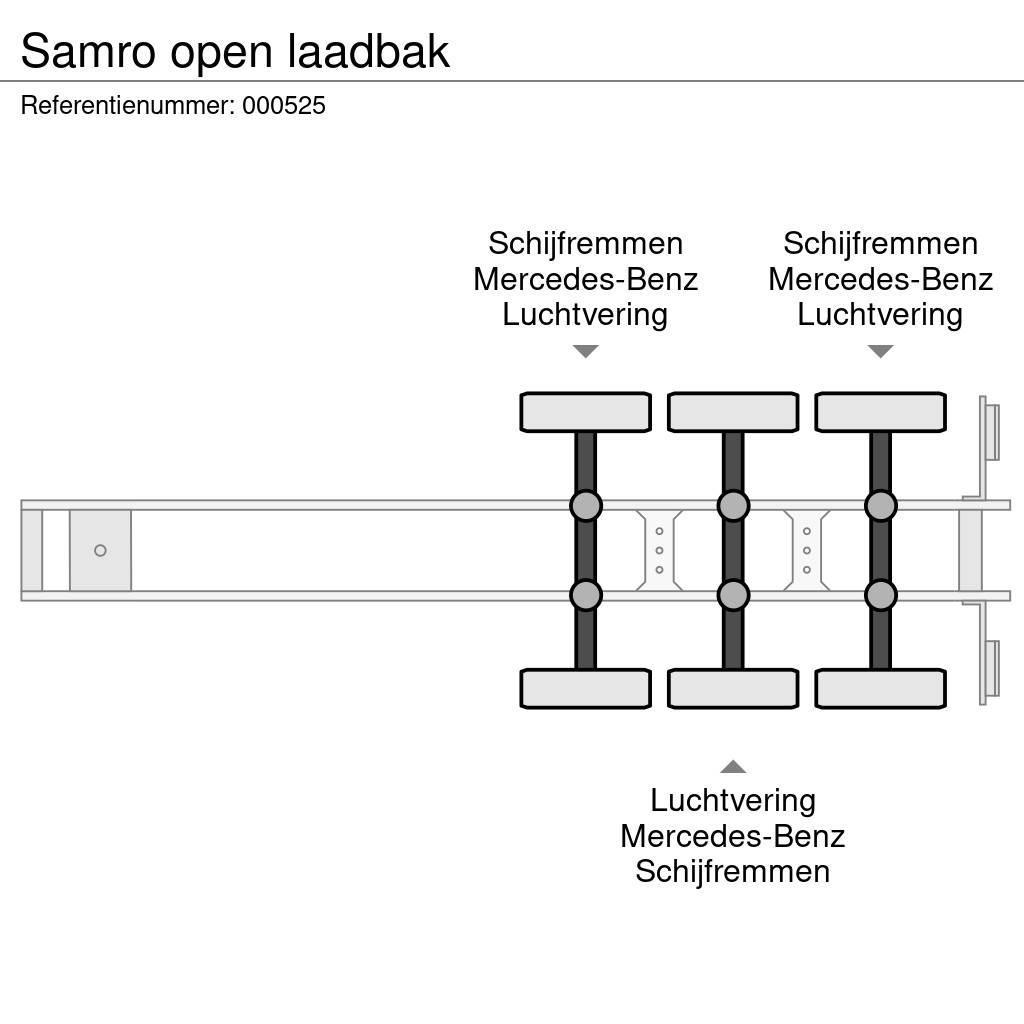Samro open laadbak Flatbed/Dropside semi-trailers