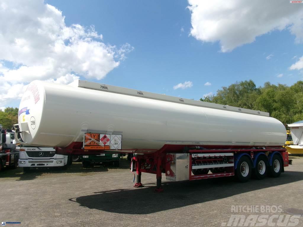 LAG Fuel tank alu 44.4 m3 / 6 comp + pump Tanker semi-trailers
