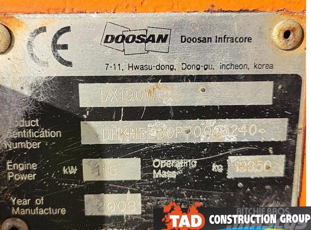 Doosan DX 190 W Wheeled excavators