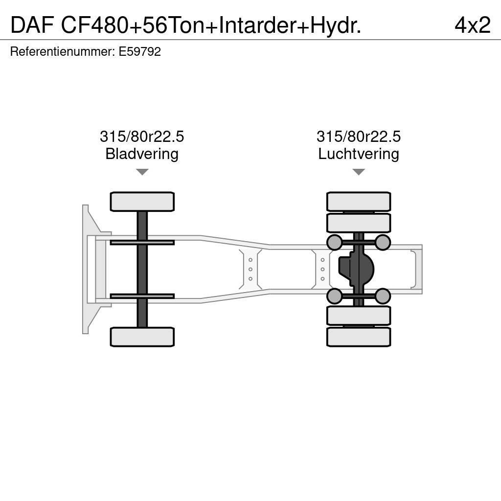 DAF CF480+56Ton+Intarder+Hydr. Tractor Units