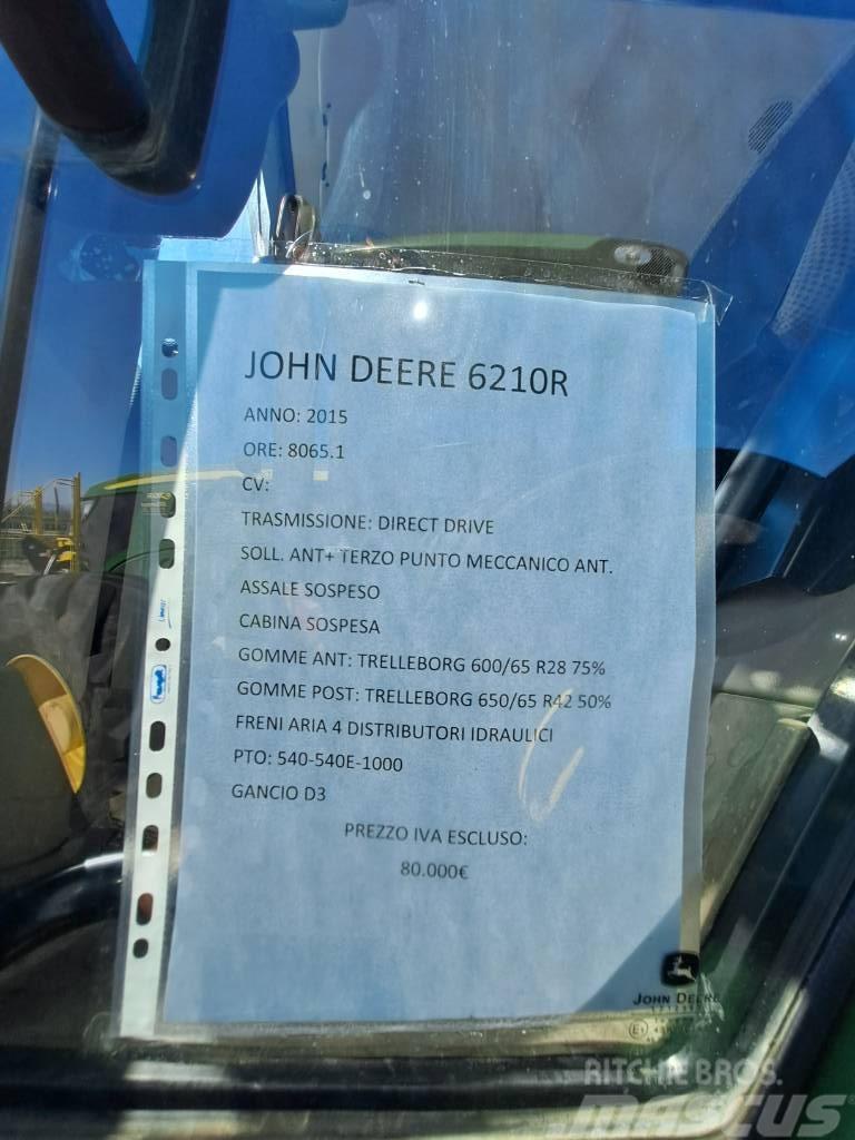 John Deere 6210 R Tractors