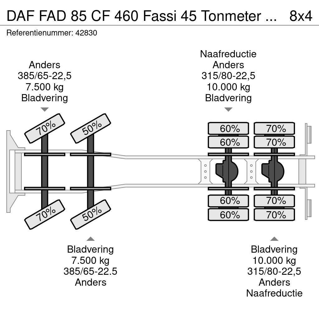 DAF FAD 85 CF 460 Fassi 45 Tonmeter laadkraan + Fly-Ji All terrain cranes