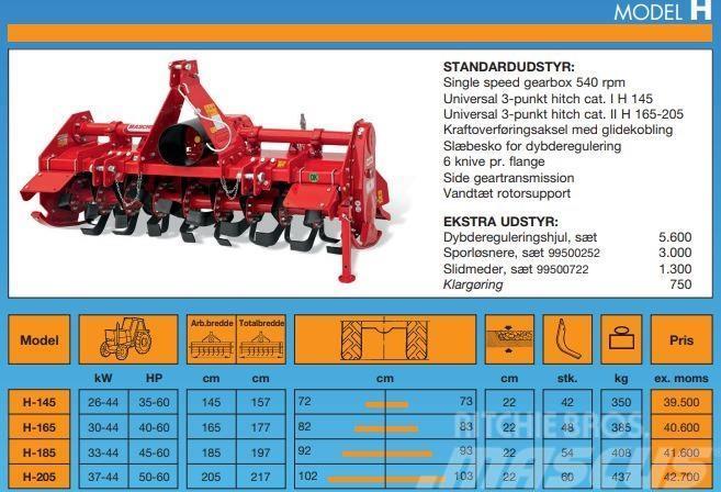 Maschio H 205 Ny fræser Cultivators