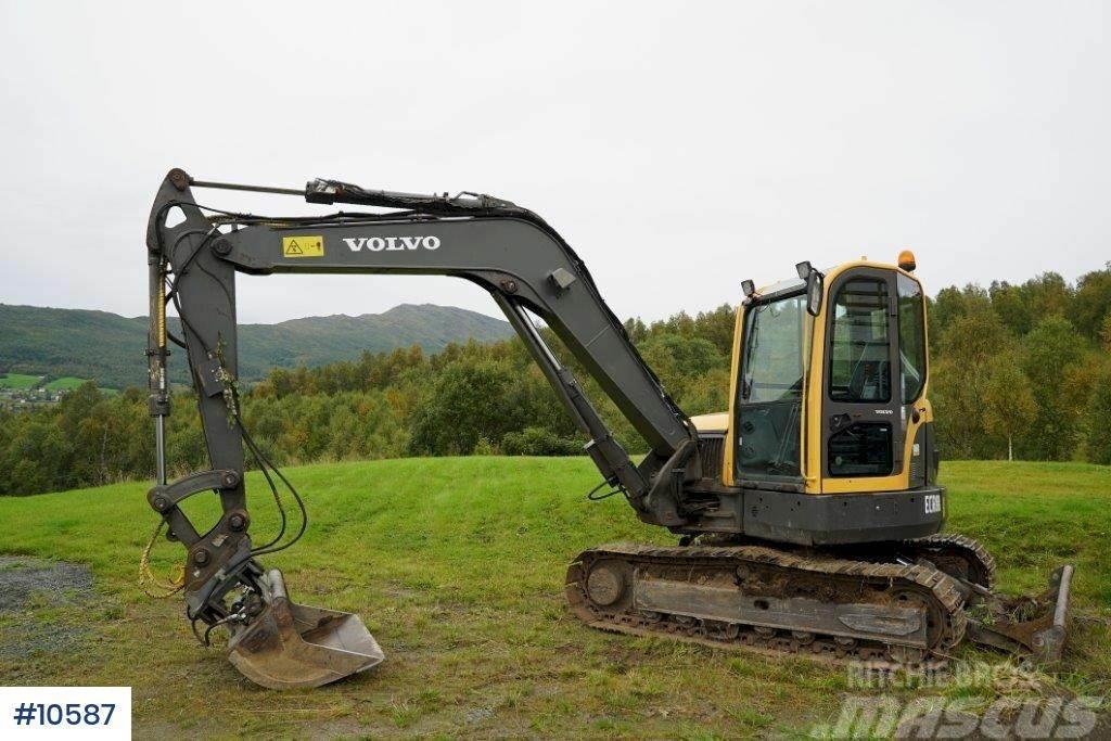 Volvo ECR88 w / 2 buckets. Few hours Crawler excavators