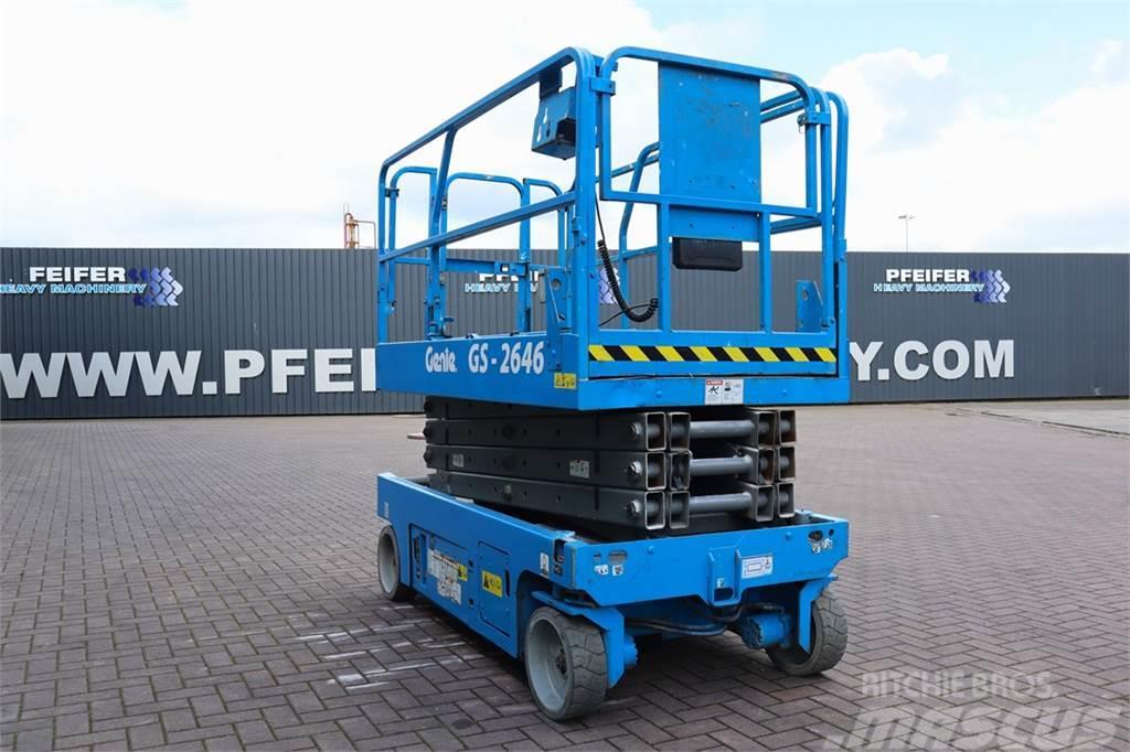 Genie GS2646 Electric, Working Height 9.80m, Capacity 45 Scissor lifts