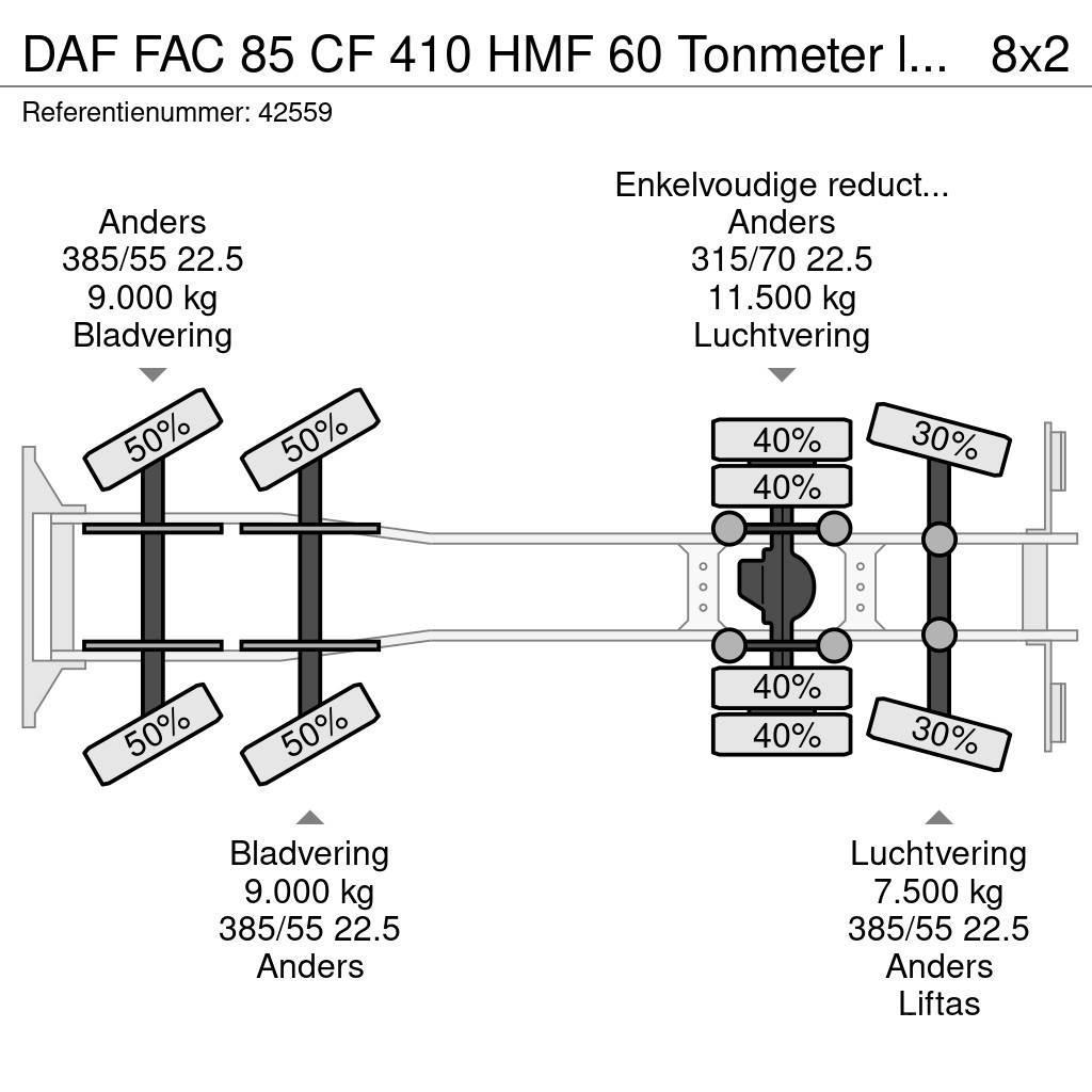 DAF FAC 85 CF 410 HMF 60 Tonmeter laadkraan + Fly-Jib All terrain cranes