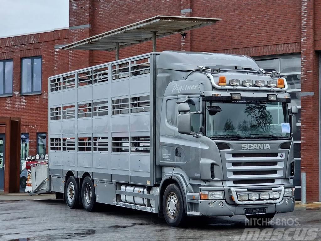 Scania R380 Highline 6x2*4 - Berdex 3 deck livestock - Lo Animal transport trucks