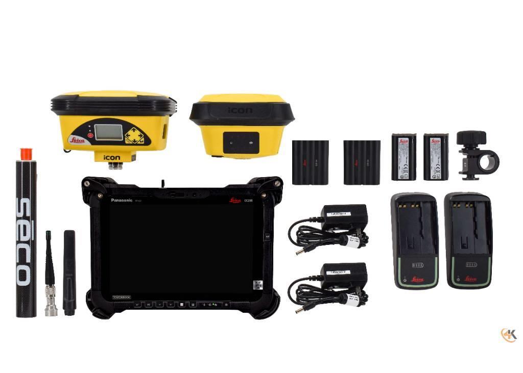 Leica iCON iCG60 & iCG70 900MHz Base/Rover w/ CC200 iCON Other components