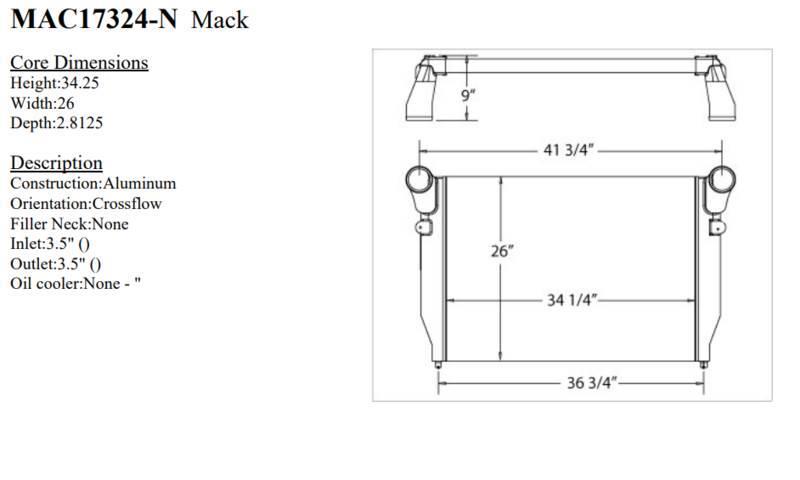 Mack CXN Other components