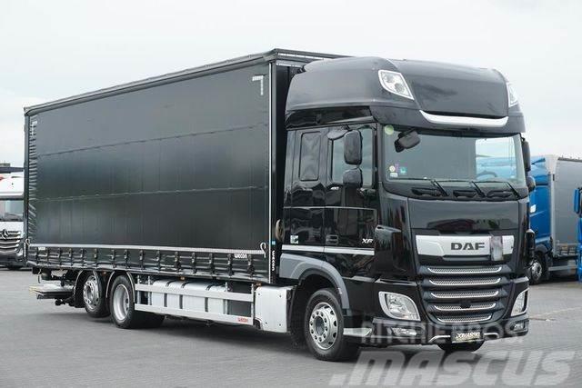 DAF XF / 480 / ACC / E 6 / FIRANKA + WINDA / 22 PALE Curtainsider trucks
