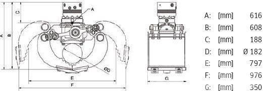 DMS SG3535 inkl. Rotator Sortiergreifer - NEU Other