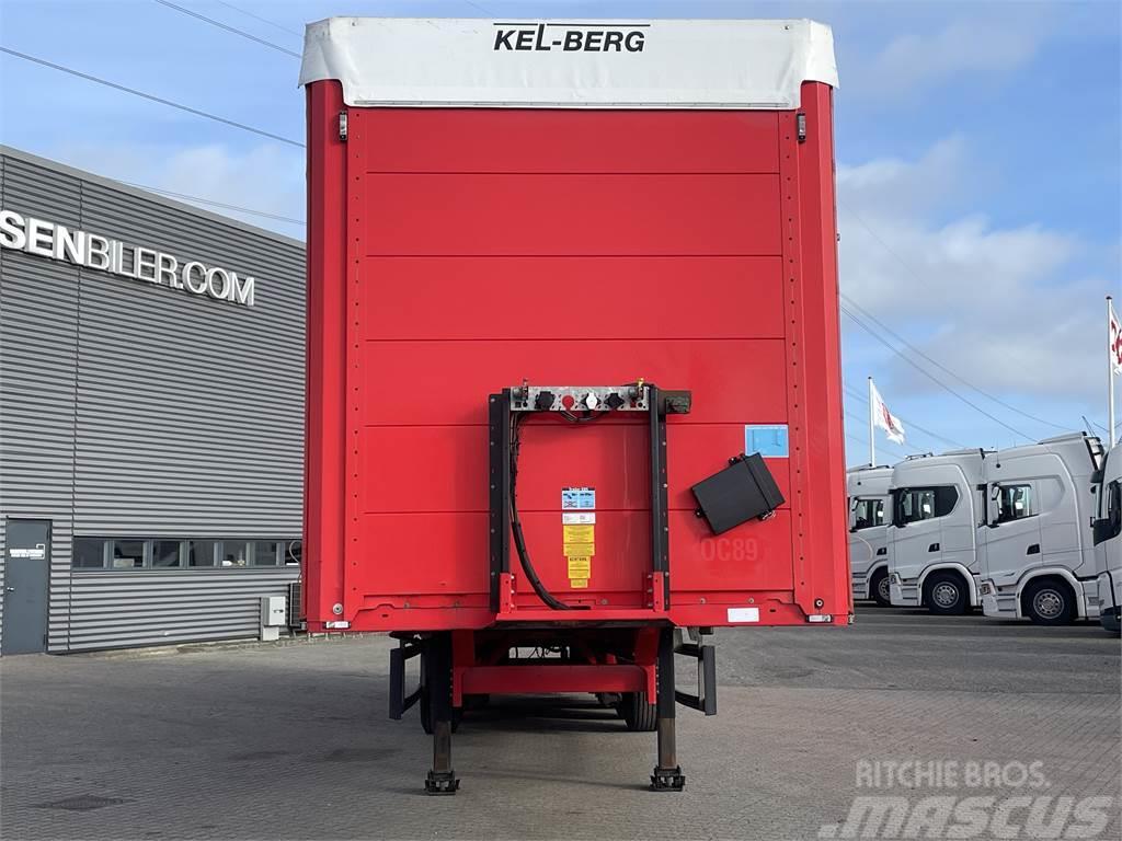 Kel-Berg 3-aks 13,60m lift, hårdttræ NYSYNET Curtainsider semi-trailers