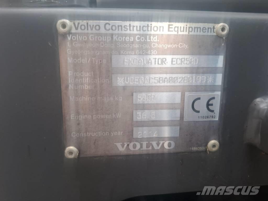 Volvo ECR 58 D Mini excavators < 7t (Mini diggers)