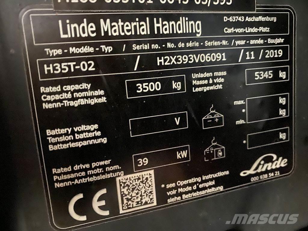 Linde H35T-02 LPG trucks