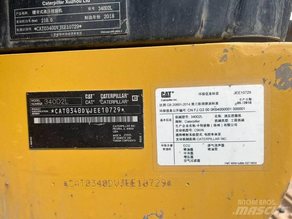 CAT 340D2L Crawler excavators
