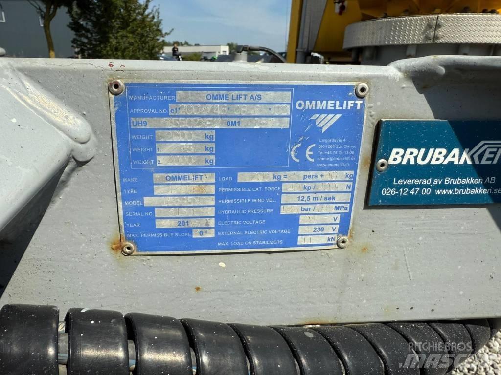 Omme 1550EXB Trailer mounted aerial platforms