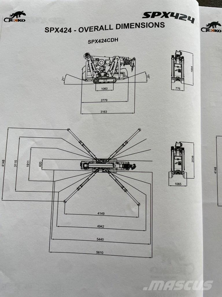 Jekko SPX 424 CDH Mini cranes