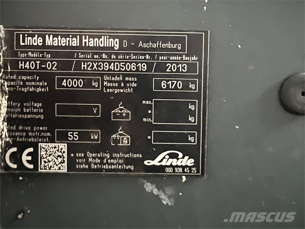 Linde H40T-02 LPG trucks