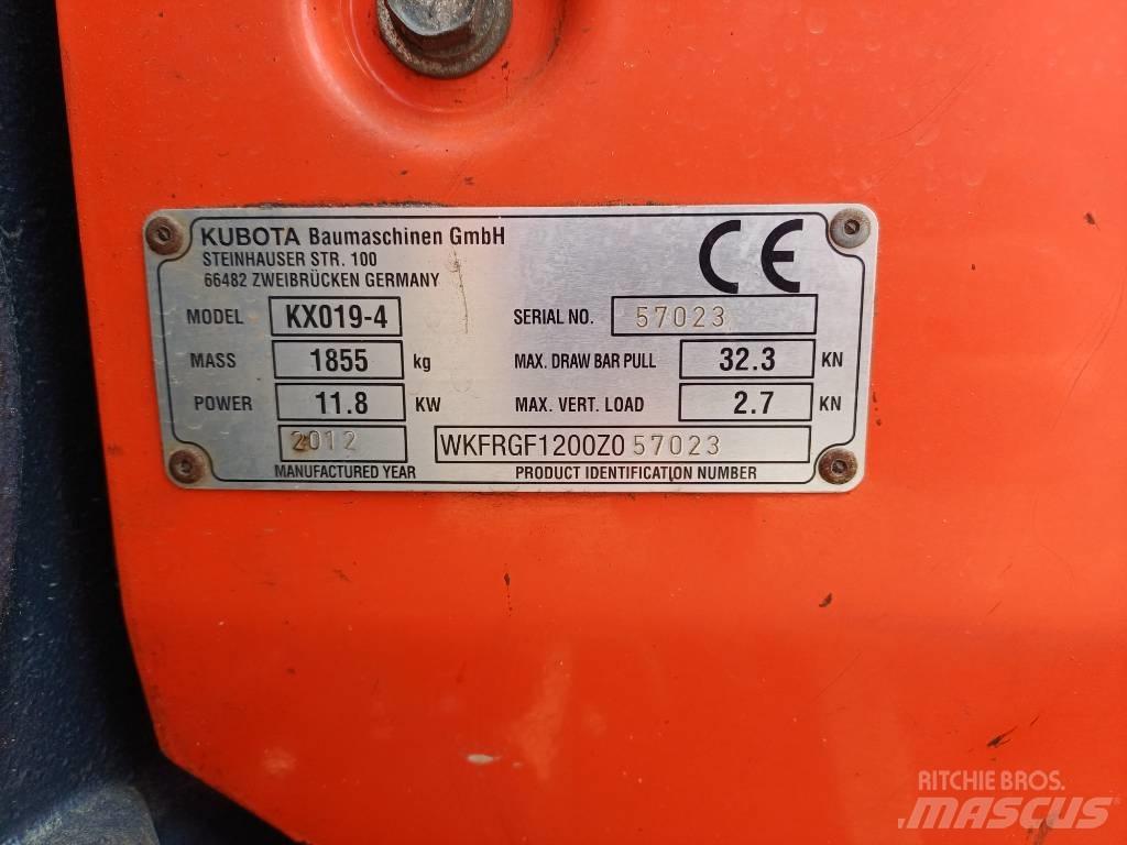 Kubota KX 019-4 Mini excavators < 7t (Mini diggers)