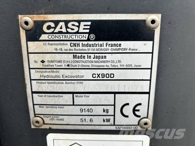 Case IH CX90 D Midi excavators  7t - 12t