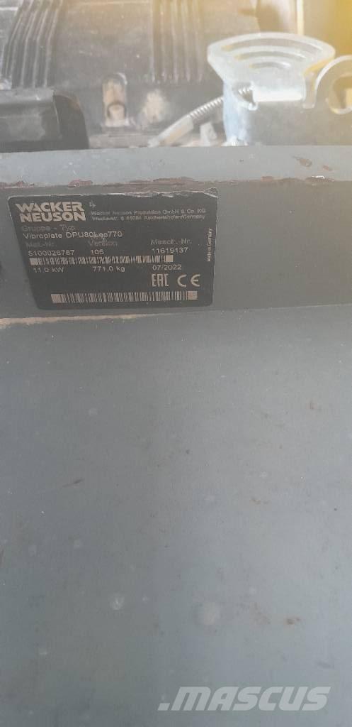 Wacker Neuson DPU 80 Plate compactors