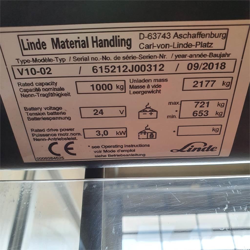 Linde V10 High lift order picker