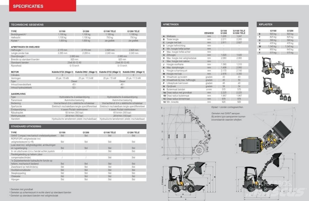 GiANT G 1200 Mini loaders
