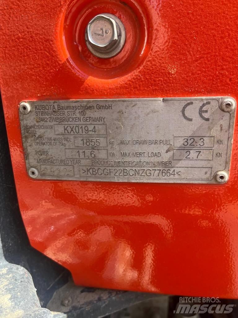 Kubota KX 019-4 Mini excavators < 7t (Mini diggers)