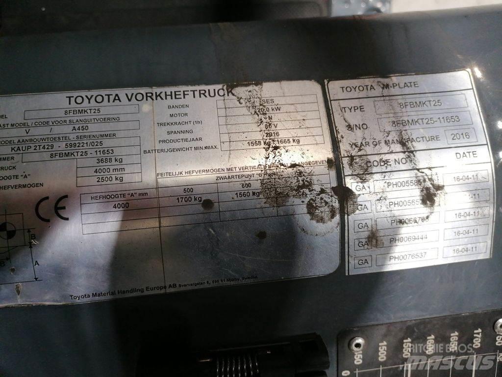 Toyota 8FBMKT25 Electric forklift trucks