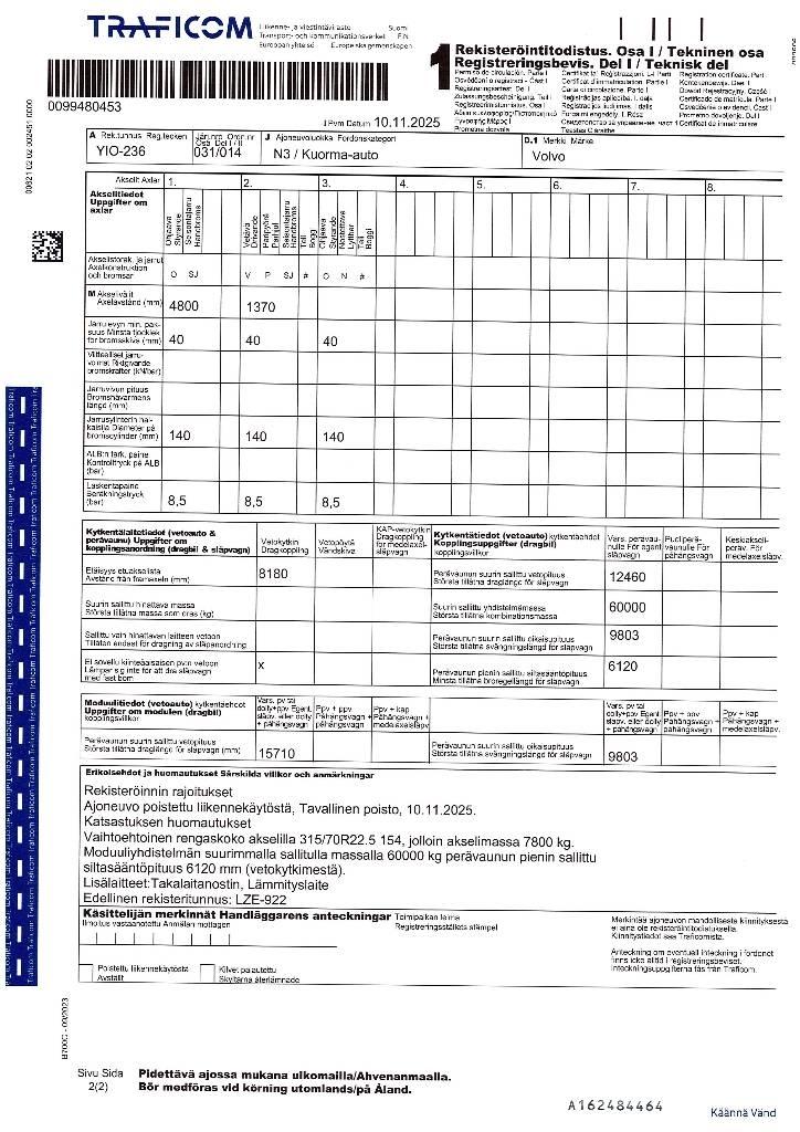 Volvo FH 13 Box body trucks