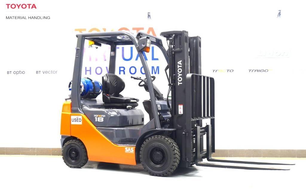 Toyota 02-8FGF18 LPG trucks