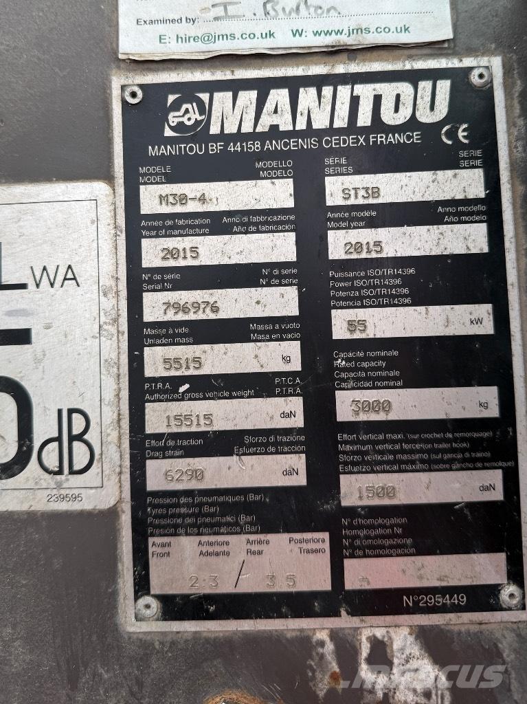 Manitou M30-4 ST3B Telescopic handlers