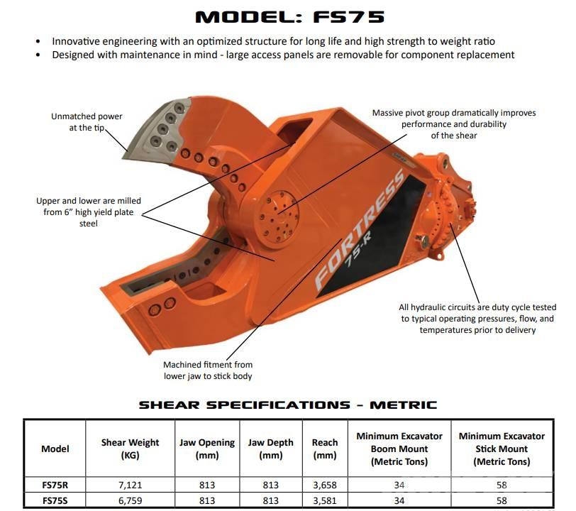  Fortress FS75 Pulveriser (Demolition Crusher ) 