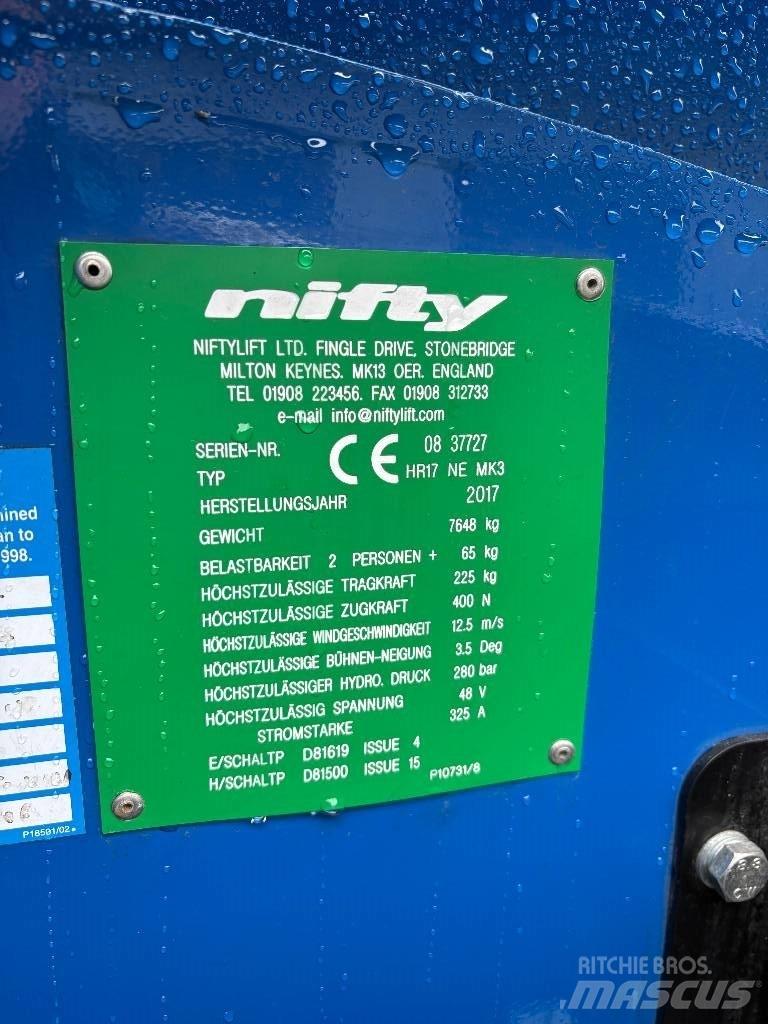 Niftylift HR 17 Articulated boom lifts