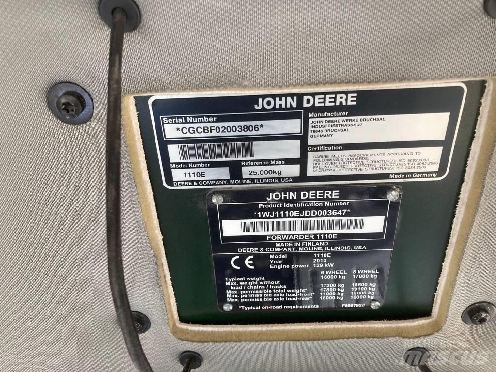 John Deere 1110E Forwarders