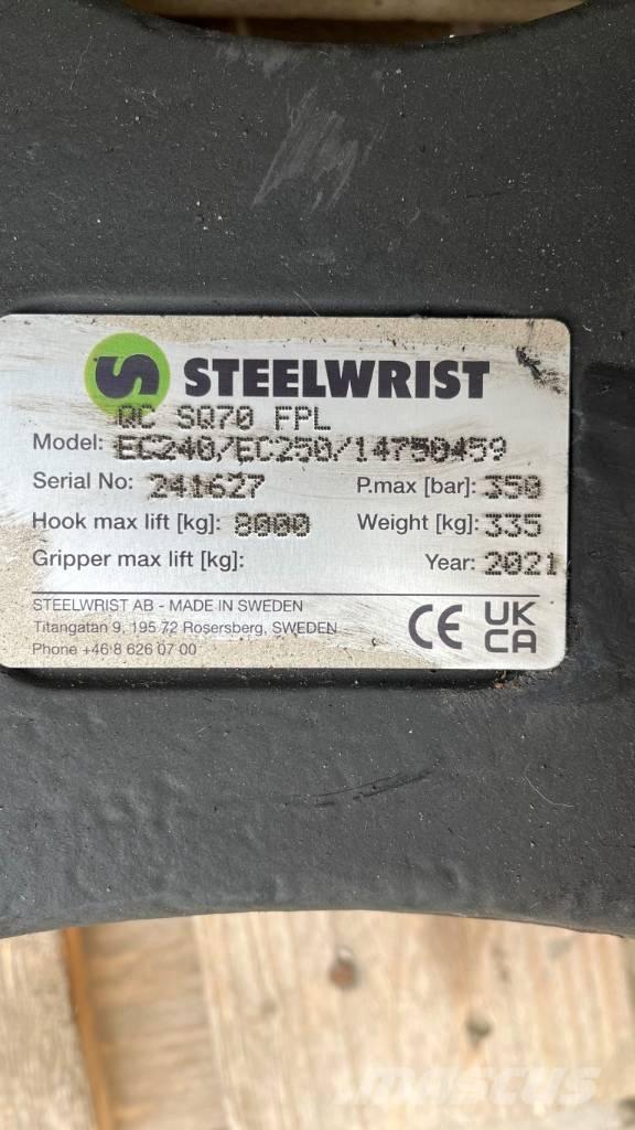 Steelwrist SQ70 Quick connectors