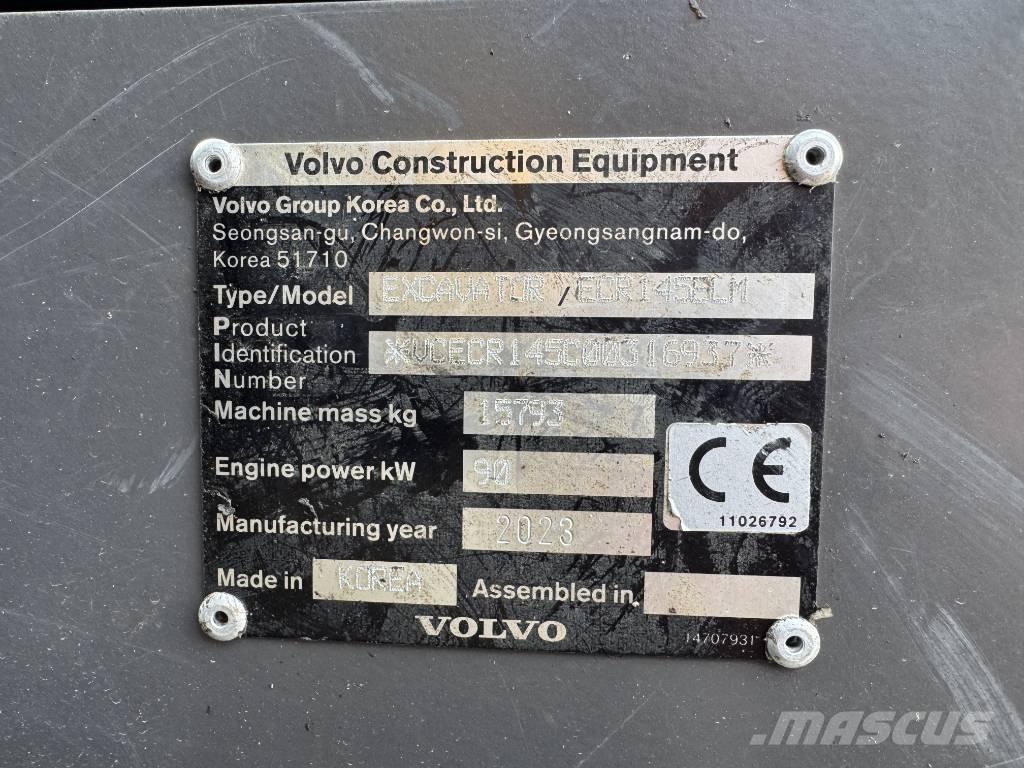 Volvo ECR 145 ELM Crawler excavators