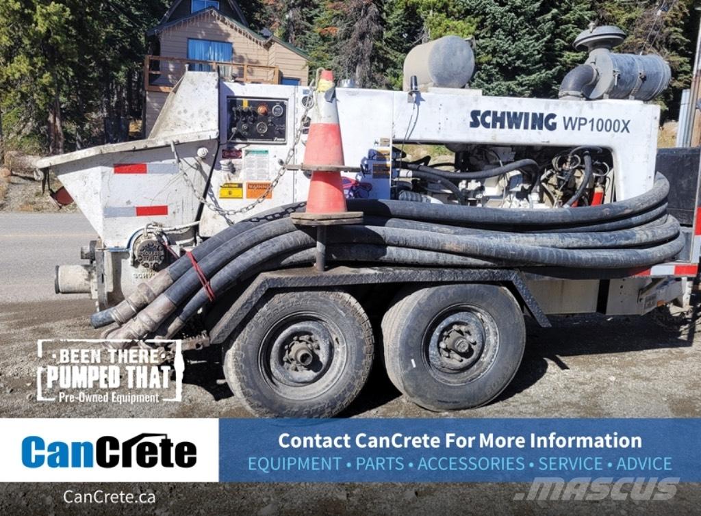 Schwing WP1000x Concrete pump trucks