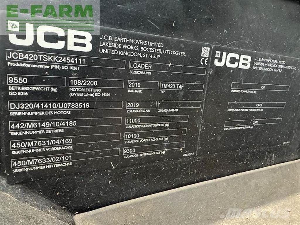 JCB tm 420 Telehandlers for agriculture