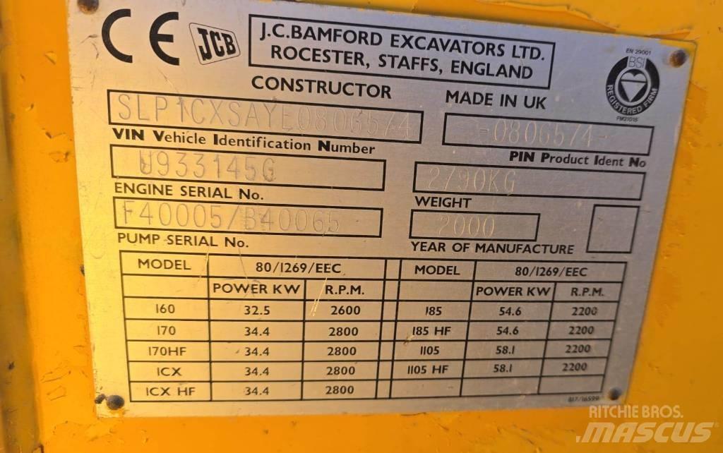 JCB 1 CX Backhoe loaders