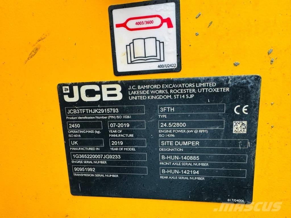JCB 3 FTH Site dumpers
