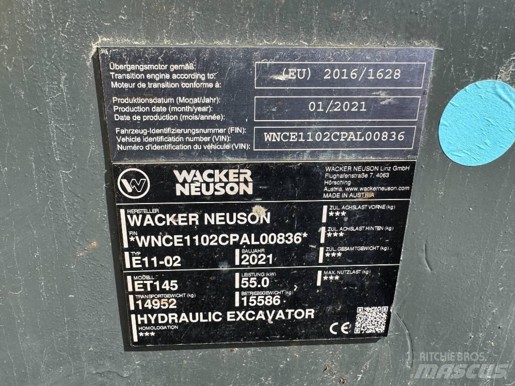 Wacker Neuson ET145 Crawler excavators