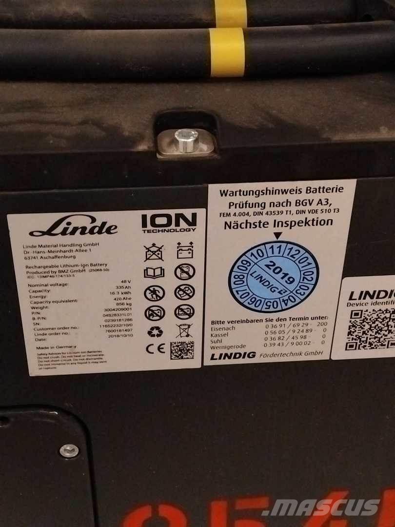 Linde E16 ION Electric forklift trucks