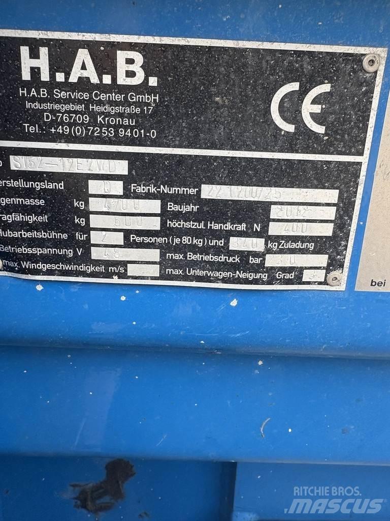  H.A.B S152 12e Scissor lifts