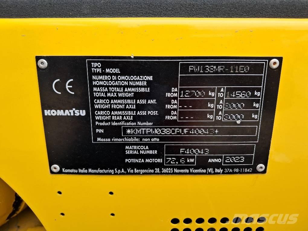 Komatsu PW138MR-11E0 Wheeled excavators