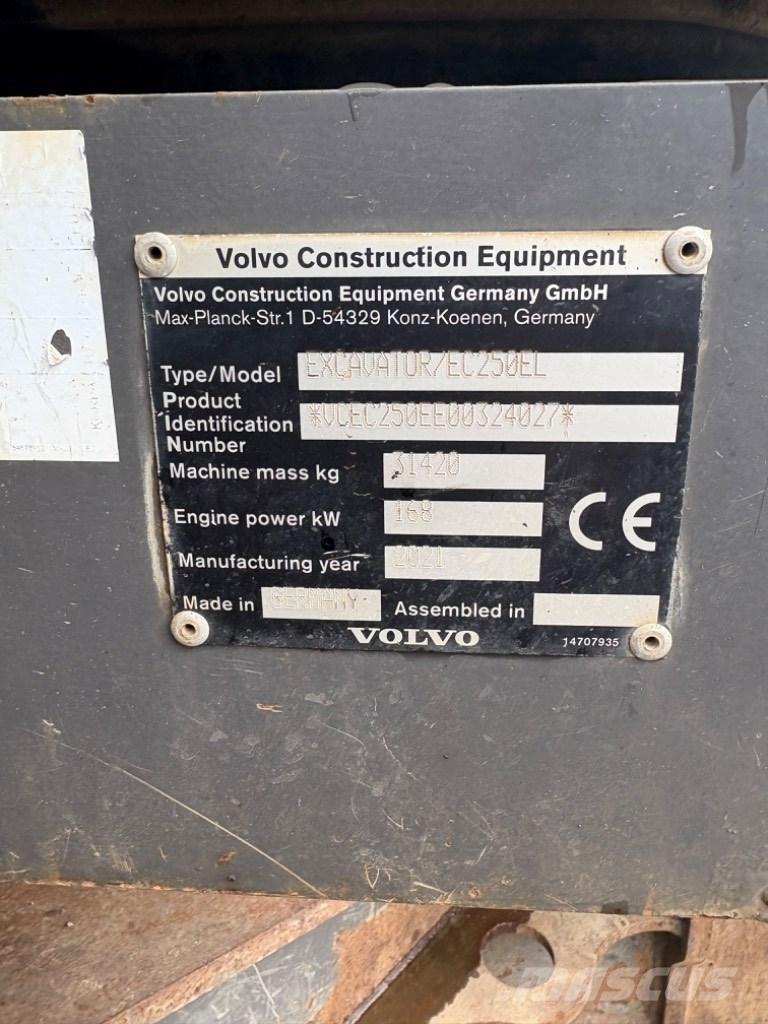 Volvo EC 250 EL Crawler excavators
