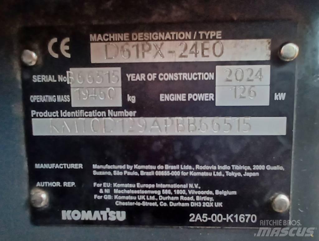 Komatsu D61PX-24 Crawler dozers