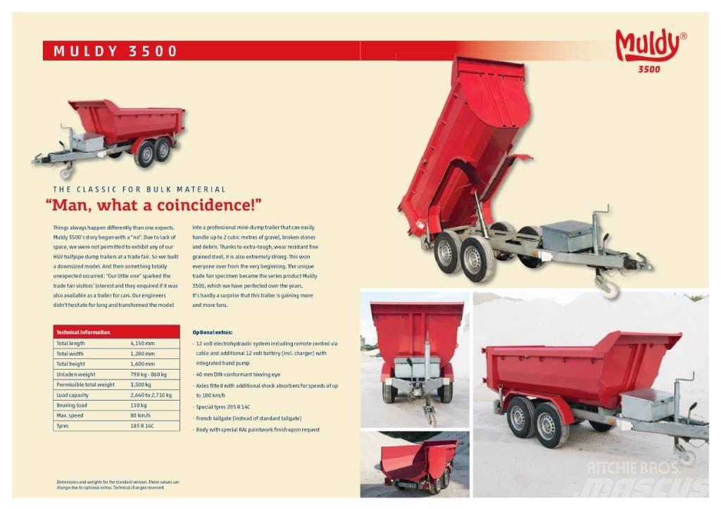  Muldy 3500 Tipper trailers