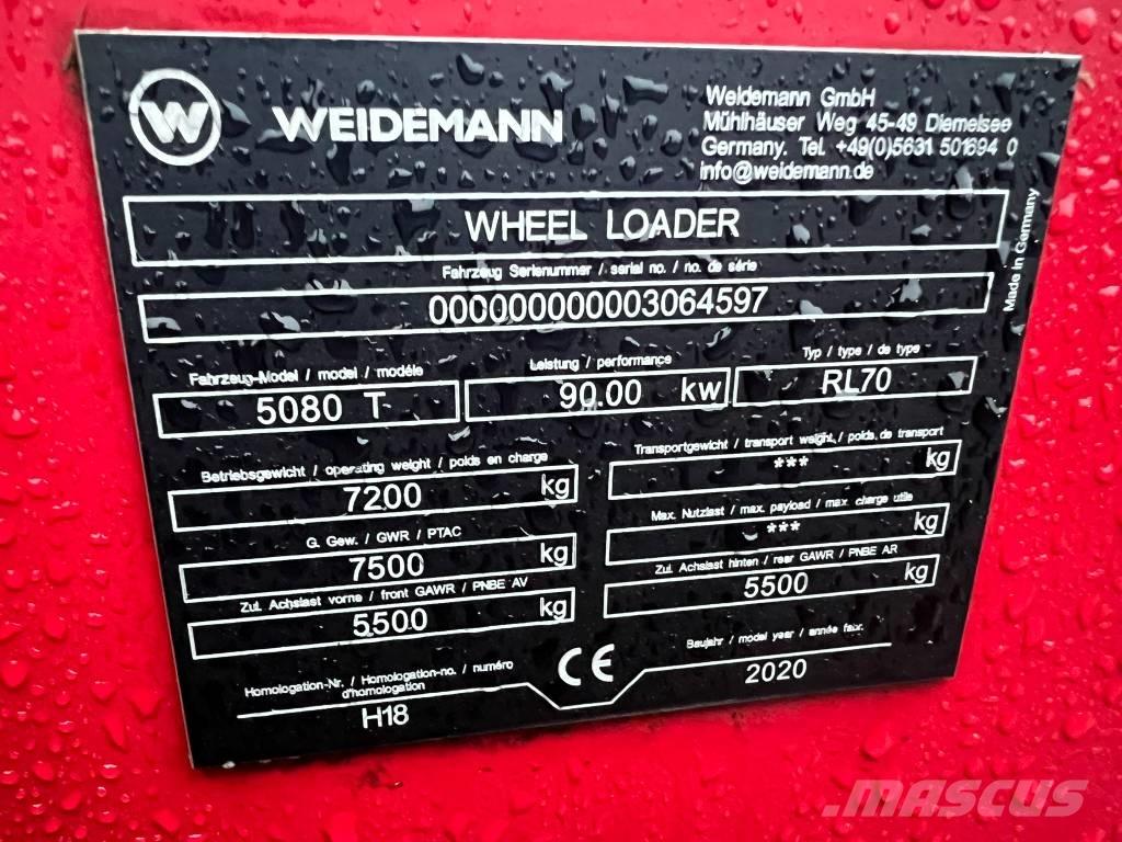 Weidemann 5080T Telescopic wheel loaders